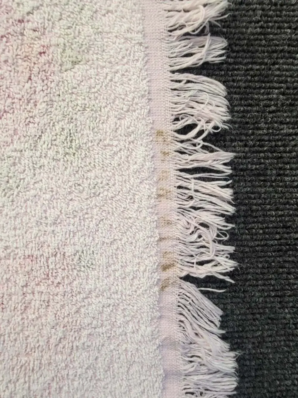 Vintage Rose Floral Fringed Bath Towel